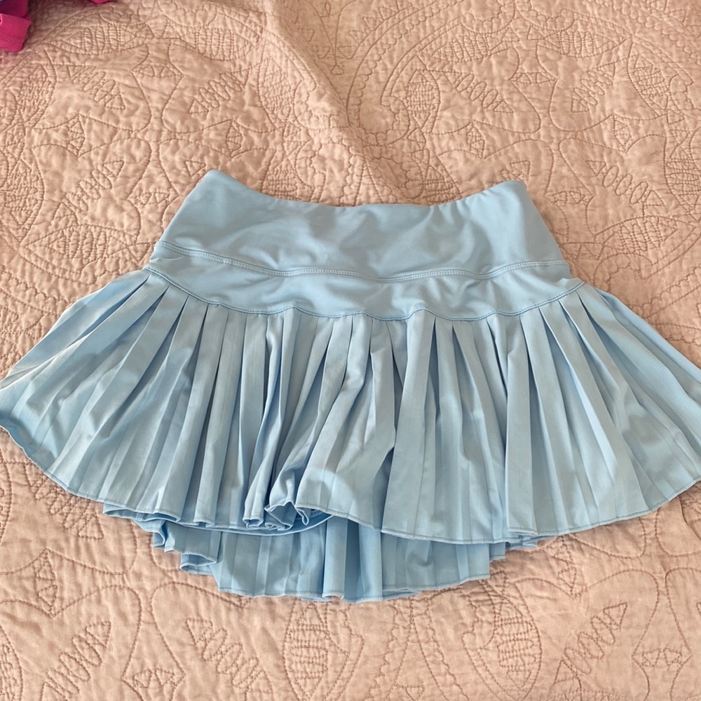 Gold Hinge Pleated tennis skirt
